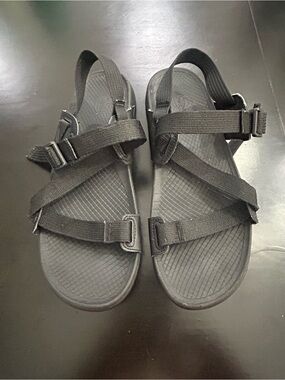 Chaco Black Adjustable Strap Sandals